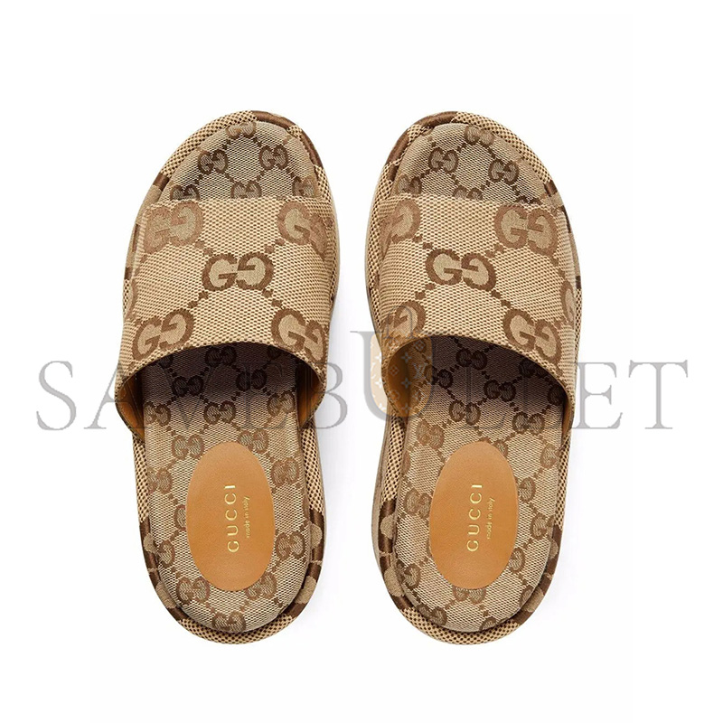 GUCCI GG MAXI PLATFORM SANDALS 674761